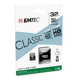 Emtec - Micro SDHC Class 10 Classic - ECMSDM32GHC10CG - 32GB