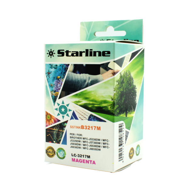 SSTINKB3217M Starline - Cartuccia ink - per Brother - Magenta - LC3217M - 9ml