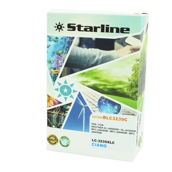 Starline - Cartuccia Ink per print C/BROTHER LC-3239XLC - Ciano