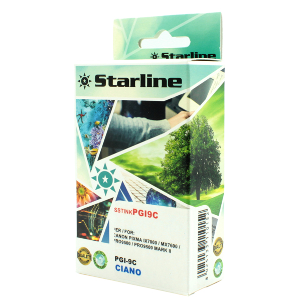 SSTINKPGI9C Starline - Cartuccia ink - per Canon - Ciano - PGI9 CY - 1035B001 - 13