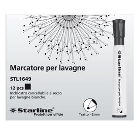 Marcatore per lavagne cancellabili Starline - punta tonda 2