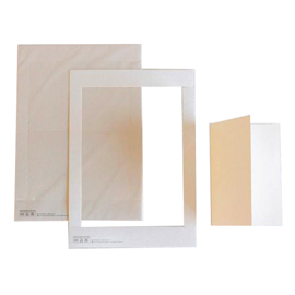 Cartoncino prefustellato - 117 x 170 mm - betulla - Kartos - conf. 10 pezzi