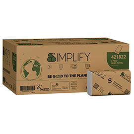 Asciugamani piegati a V Simplify - 21 x 20