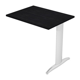 Allungo reversibile dx/sx per scrivanie Easy - 80 x 60 cm - Nero venato/metal cromato