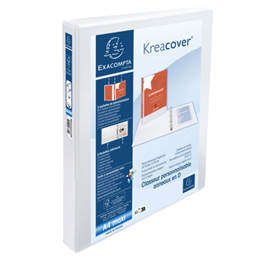 Raccoglitore personalizzabile Kreacover - A4 Maxi - 4 anelli a D 25 mm - dorso 4