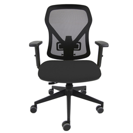 Seduta operativa Fiamma FLA - braccioli regolabili - nero - Unisit