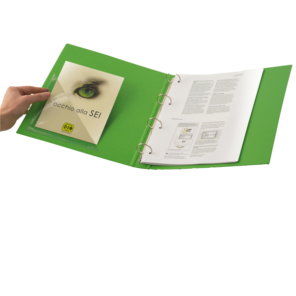 25313_1 Busta autoadesiva TR 13 - triangolare - PVC - 13 x 13 cm - trasparente - Sei Rota - conf. 10 pezzi