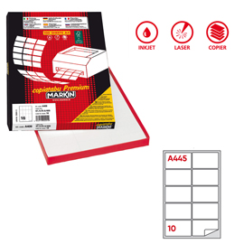 Etichette adesive A/445 - in carta - permanenti - 99