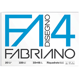 Album F4 - 33 x 48 cm - 220 gr - 20 fogli - liscio squadrato - Fabriano