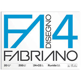 Album F4 - 24 x 33 cm - 20 fogli - 200 gr - ruvido - Fabriano