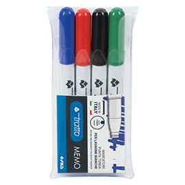 Pennarello Tratto Memo - a secco - per lavagne cancellabili - punta conica - tratto 2