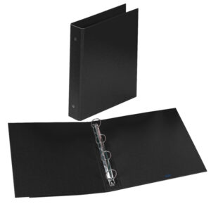 Raccoglitore Europa - 22 x 30 cm - 4 anelli tondi 50 mm - dorso 6 cm - nero - Favorit