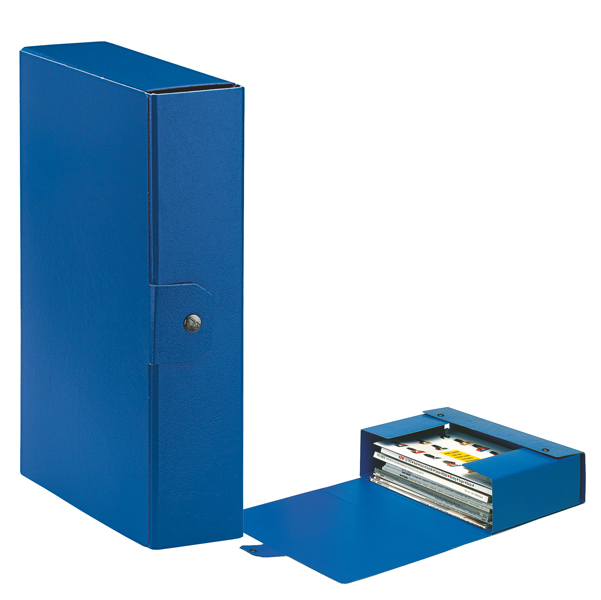 48349 Scatola progetto Eurobox - dorso 8 cm - 25 x 35 cm - blu - Esselte