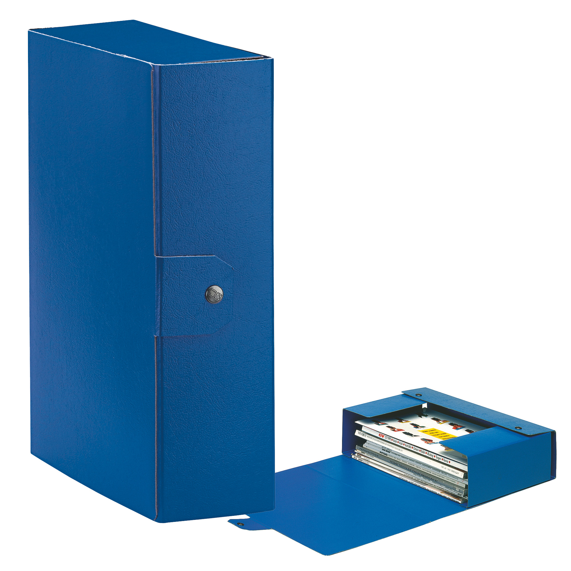 48353 Scatola progetto Eurobox - dorso 10 cm - 25 x 35 cm - blu - Esselte