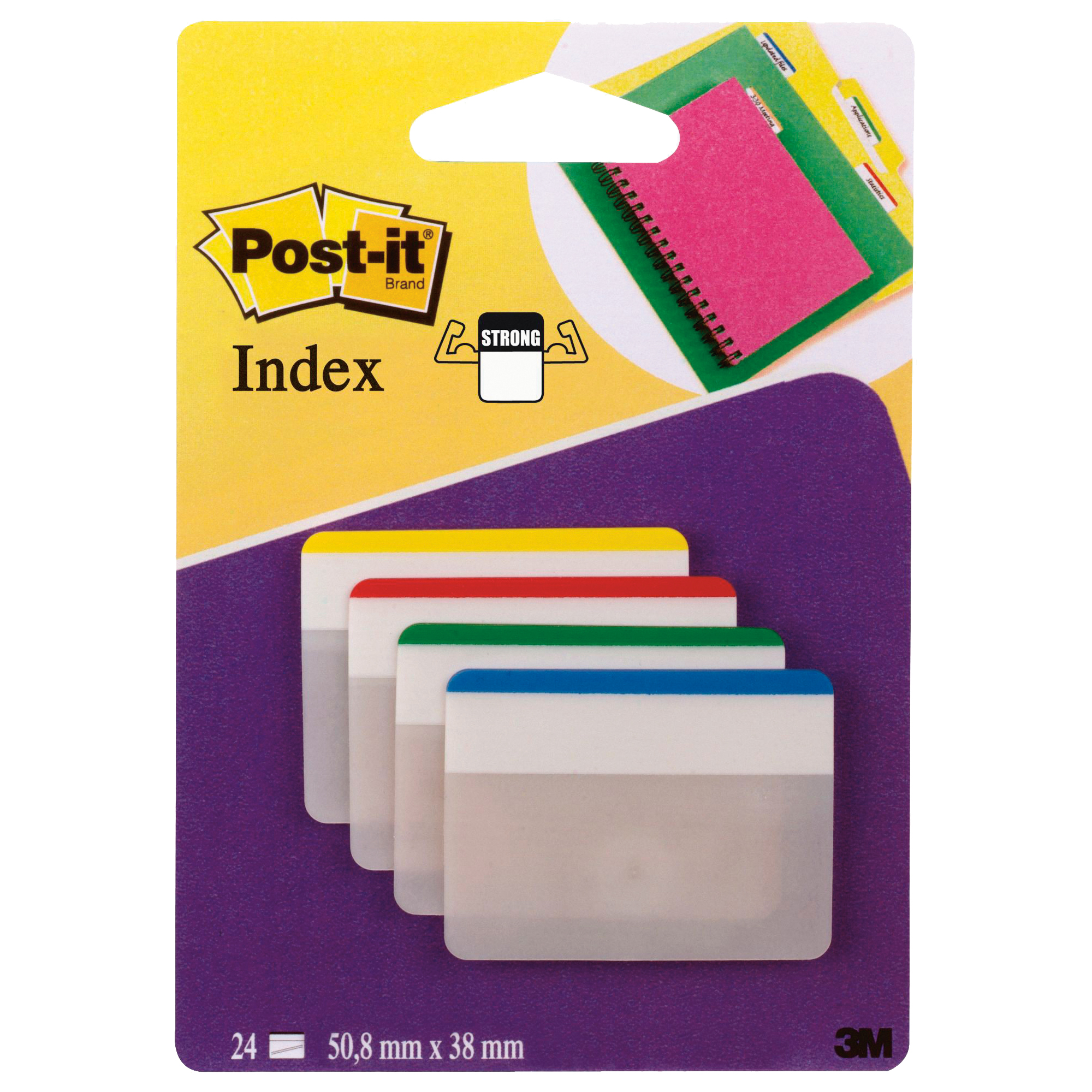 50216 Segnapagina Post-it Index Strong - 686F-1 - per archivio - 50