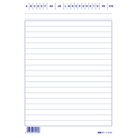 Schede in cartoncino rigate - 17x12 cm verticale - Edipro - conf. 100 pezzi