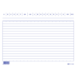 Schede in cartoncino rigate - 15 x 21 cm orizzontale - Edipro - conf. 100 pezzi