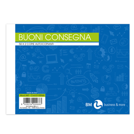 Blocco buoni di consegna - 50 fogli x 2 copie ricalcanti - 165 x 120 mm - BM
