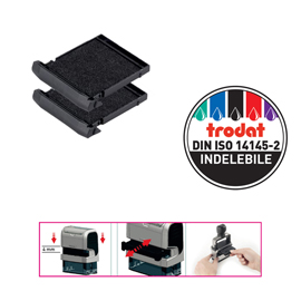 56538 Tampone di ricambio 6/9430 - nero - Trodat - conf. 2 pezzi