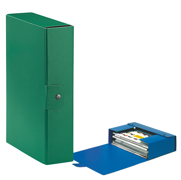 48352 Scatola progetto Eurobox - dorso 8 cm - 25 x 35 cm - verde - Esselte