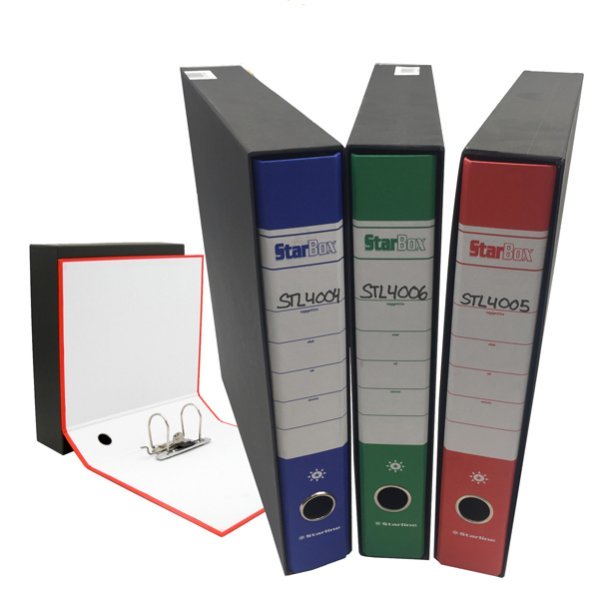 STL4012 Registratore Starbox - dorso 5 cm - protocollo 23 x 33 cm - colori assortiti - Starline