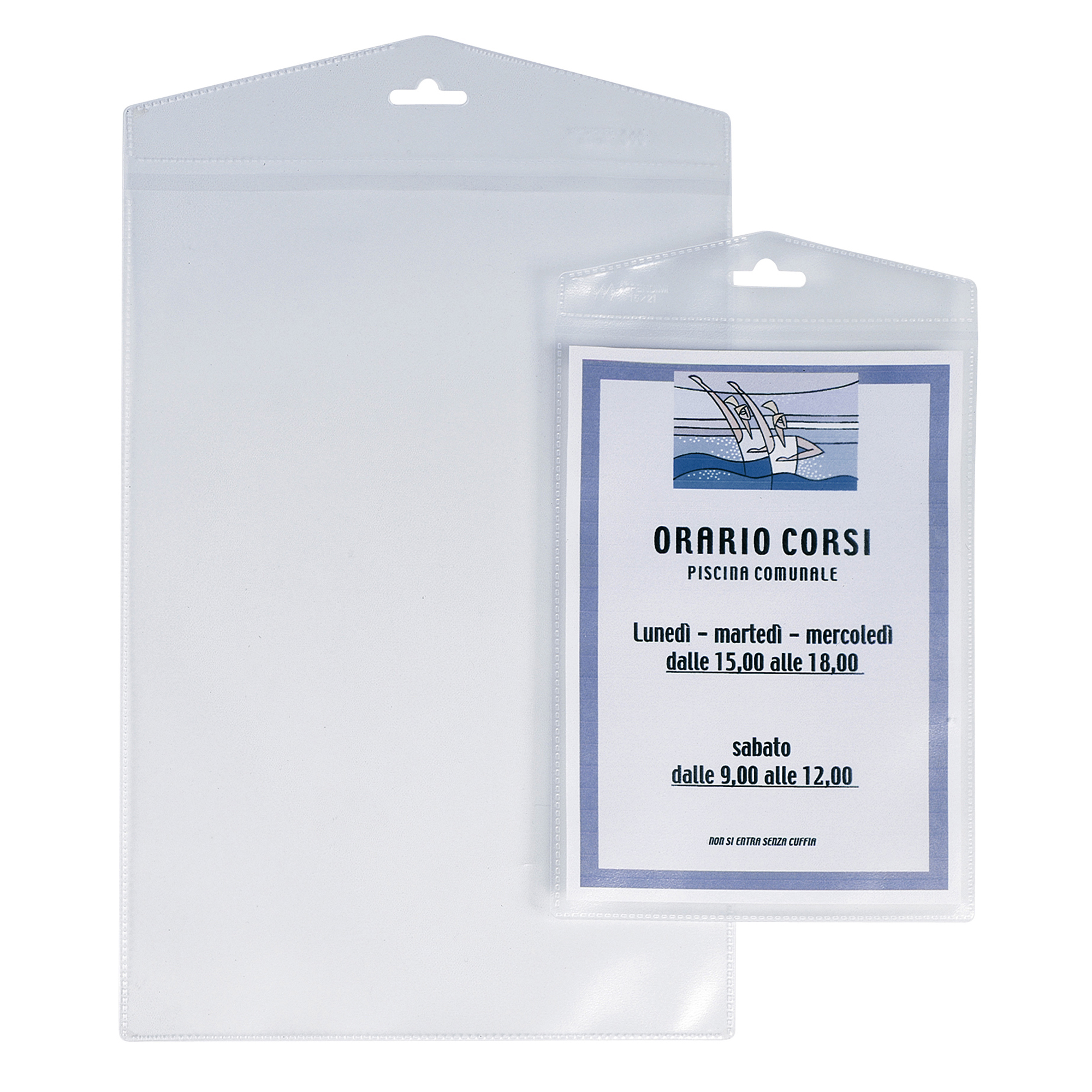 58887 Porta Avvisi Appendimi - PPL - 15 x 21 cm - trasparente - Sei Rota - conf. 10 pezzi