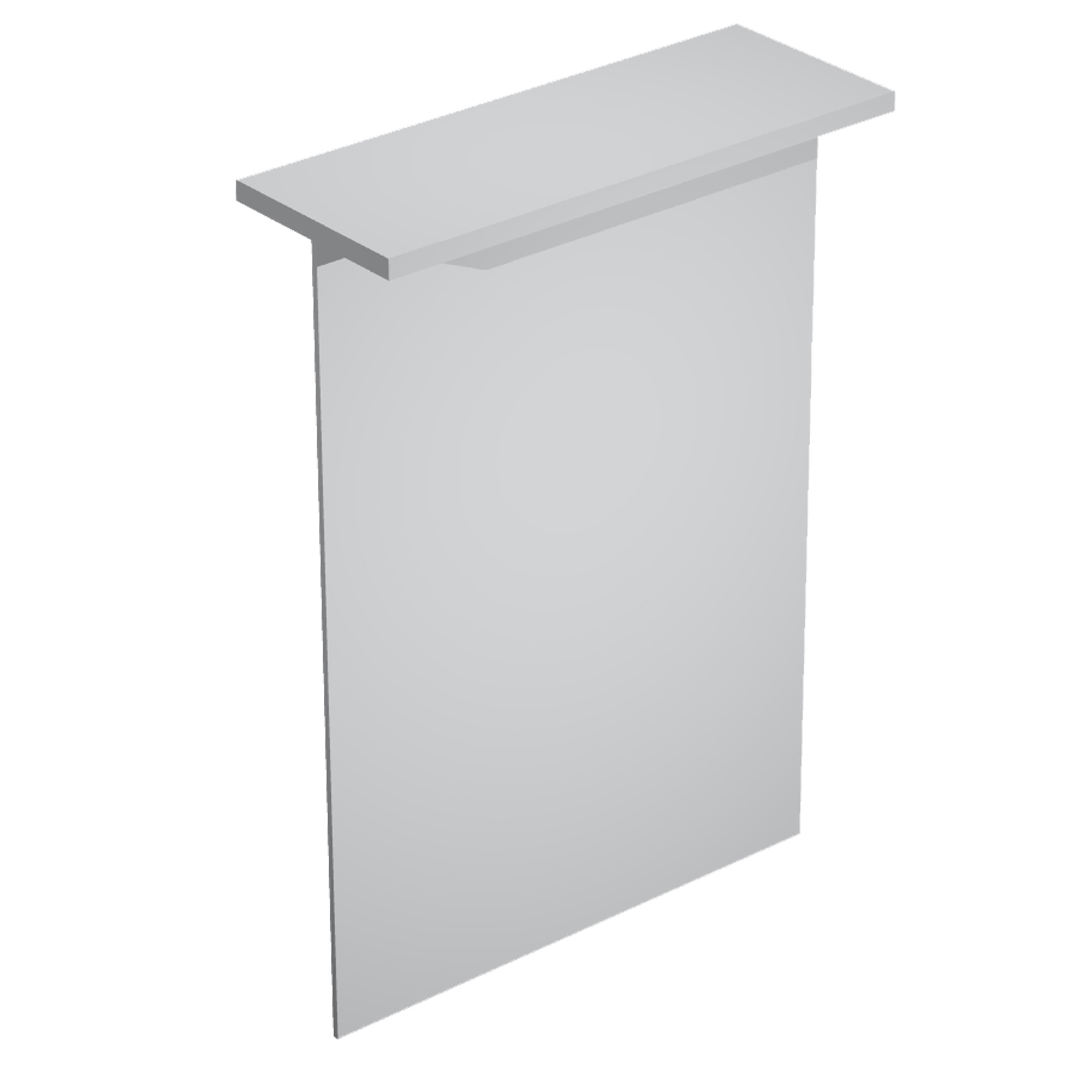 76801 Sopralzo reception per scrivanie Easy - 80 x 30 x 115 cm - grigio