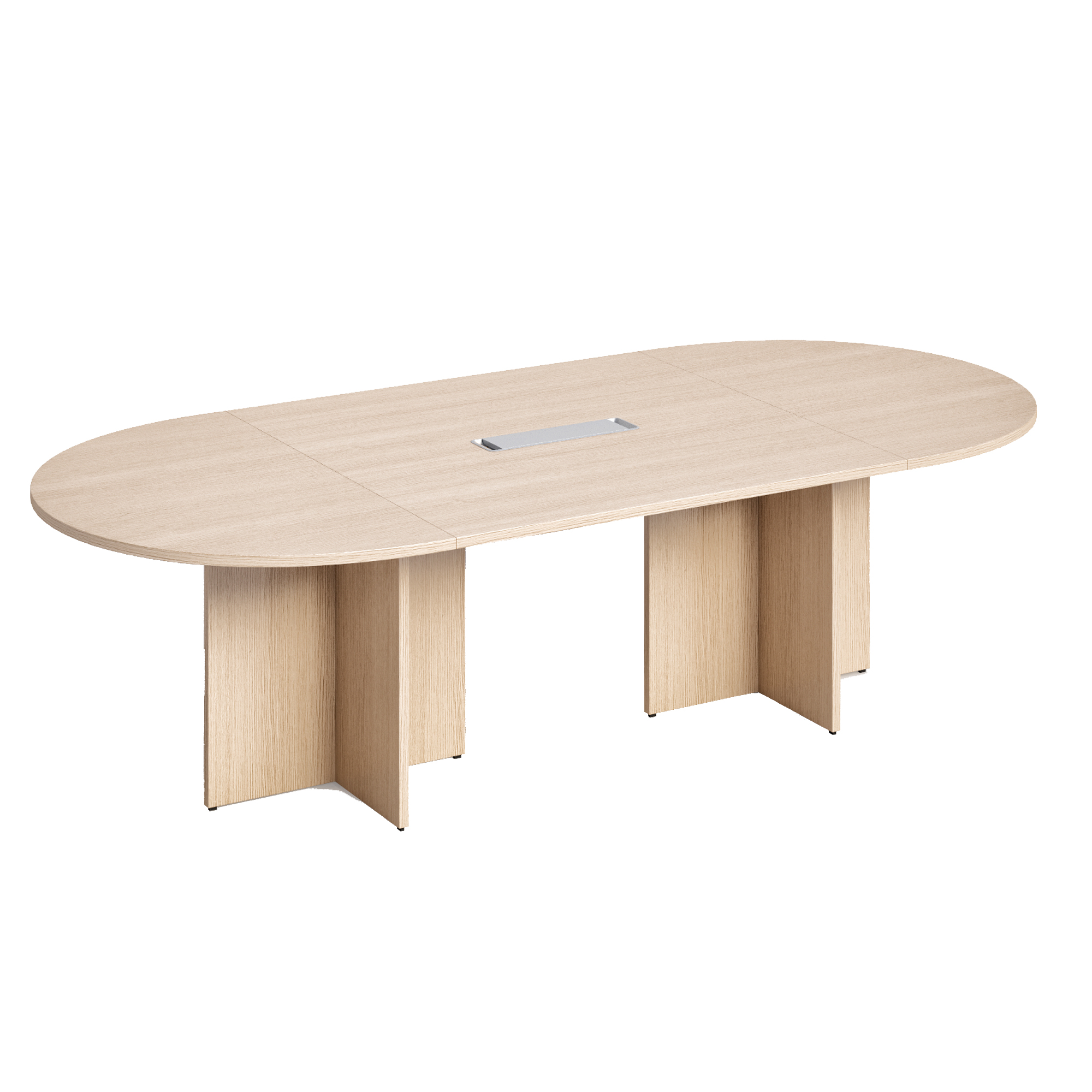 Tavolo riunione Agorà Direction - ovale - 260 x 120 x 73 cm - rovere