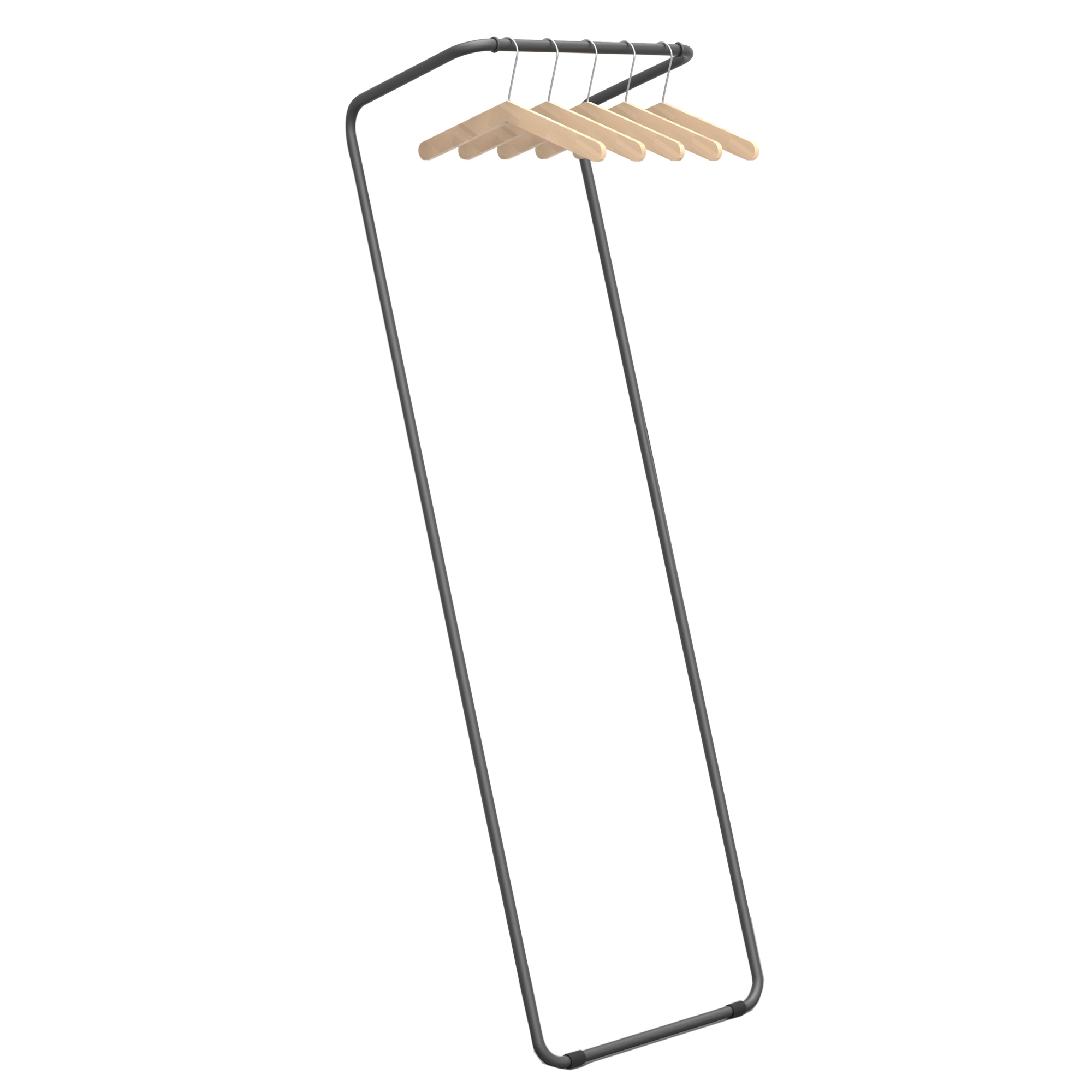 89987 Stand appendiabiti Wall - 52 x 32 x 157 cm - Alba