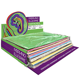 Cartoncino CartaCrea - 35 x 50 cm - 220 gr - colori assortiti - Fabriano - Expo 260 fogli