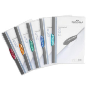 Cartellina con clip Swingclip - A4 - PP - trasparente - Durable - conf. 5 pezzi