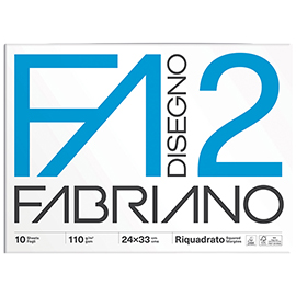 Album F2 - 24 x 33 cm - 10 fogli - 110 gr - liscio squadrato - punto metallo - Fabriano