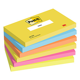 Blocco foglietti Colori Energy - 655-TFEN - 76 x 127 mm - 72 gr - colori assortiti - 100 fogli - Post-it