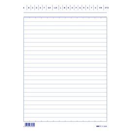 Schede in cartoncino rigate - 21x15 cm verticale - Edipro - conf. 100 pezzi