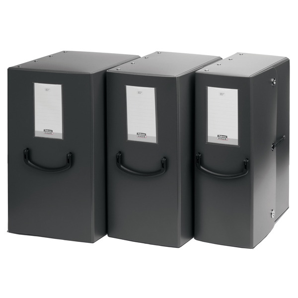 68136 Scatola archivio Pick Up - dorso 12 cm - 35 x 25 cm - grigio antracite - Fellowes