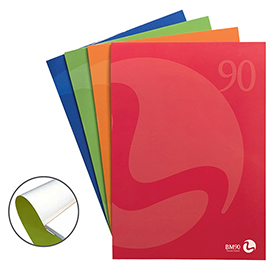 Blocco notes BM90 - A4 - collato lato corto - quadretti 10mm - 80fg - 90gr - copertina 250gr - BM