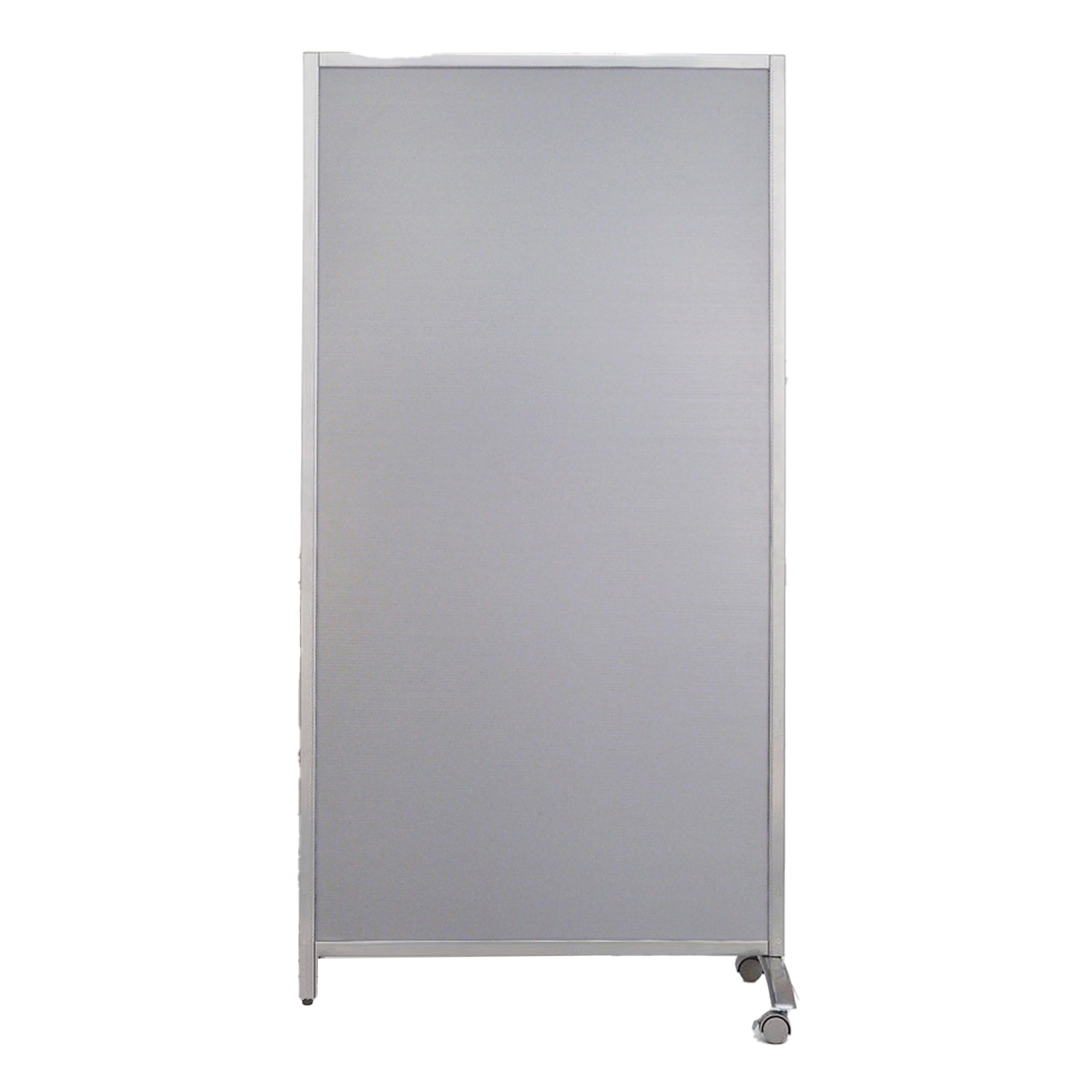 71284 Paretina divisoria - 80 x 40 x 170 cm - policarbonato/acciaio - grigio chiaro - Serena Group