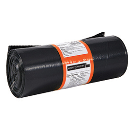 Sacchi per rifiuti Hercules - 90x120 cm - 150 L - 50 micron - nero - PerfettoFactory - rotolo da 10 sacchetti