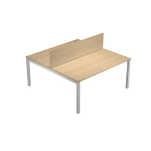 Pannello divisorio Agorà - per scrivania multiple - 160 x 32 cm - rovere