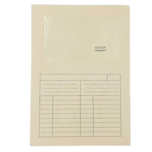 Cartellina a L con finestra Sintex - 120 gr - A4 - avorio - Blasetti - conf. 50 pezzi