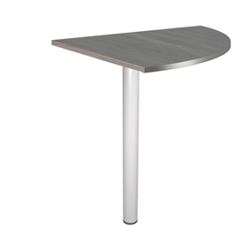 Raccordo angolare 90° per scrivanie Easy - 80 x 80 cm - frassino toscano/grigio cromato