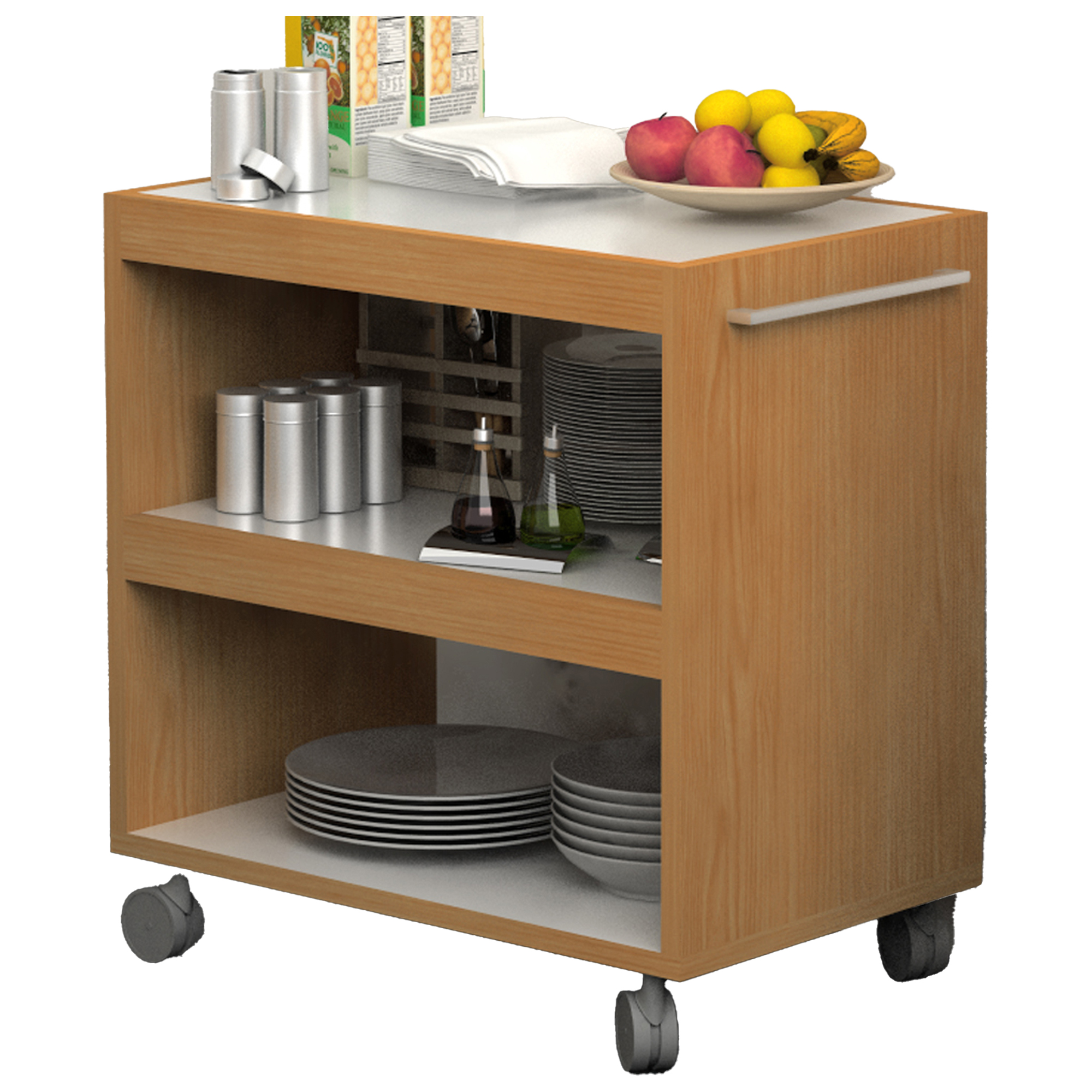 82929 Carrello angolo Ristoro - su ruote - 70 x 43