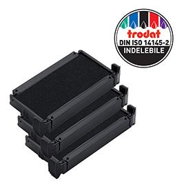 Tampone di ricambio 6/4911 - nero - Trodat - conf. 3 pezzi