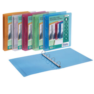 Raccoglitore personalizzabile Lumina - 22 x 30 cm - 4 anelli tondi 30 mm - PP - colori assortiti - Favorit