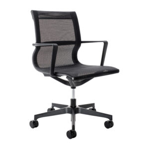 Poltrona direzionale Tekno TKN - con braccioli inclusi - nero - Unisit