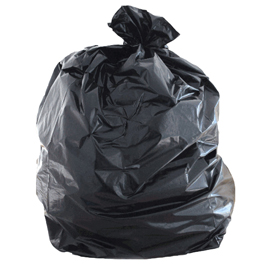 Sacchi - 90 x 120 cm - 130 L - 50 micron - MDPE/HDPE - nero - Rolsac - scatola 200 pezzi