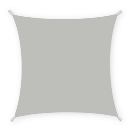 Tenda a vela quadrata ombreggiante - 3 x 3 m - PL - cenere - Garden Friend