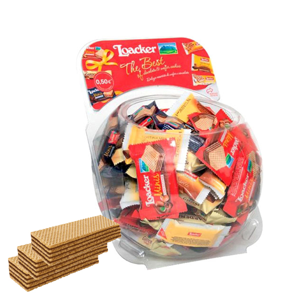 93906 Wafer Minis - 700 gr - Loacker - bolle self service da 140 pezzi