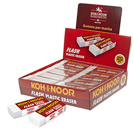 Gomma Flash - in vinile - bianco - Koh.I.Noor - conf. 20 pezzi