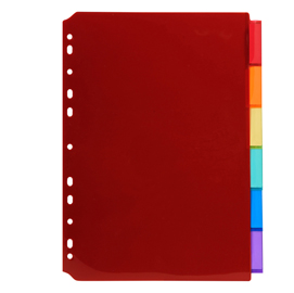 Intercalari neutri - PP - A4 - trasparente - 6 posizioni - Exacompta